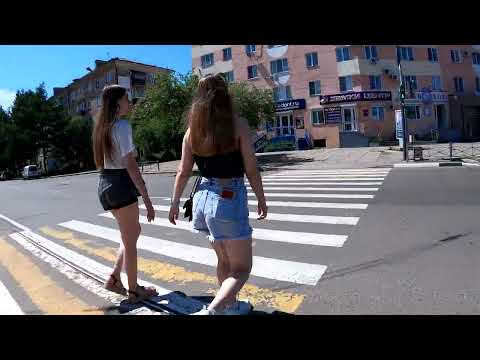 Видео: Улицы Комсомольска на Амуре.Июль.Жара-2025