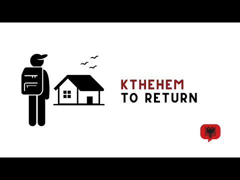 Видео: Изучите албанский глагол «Kthehem» | Настоящее и будущее время (возвращаться / возвращаться в алб...