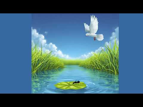 Видео: Приказки за деца за лека нощ - Гълъбица и мравка