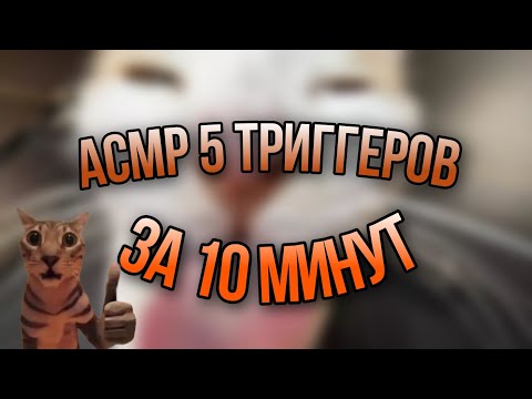Видео: АСМР 5 ТРИГГЕРОВ ЗА 10 МИНУТ | ASMR 5 TRIGGERS IN 10 MINUTES|  #asmr #relax #asmrsounds  #асмр