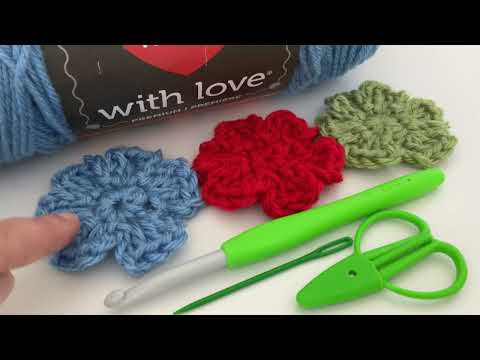 Видео: Как связать цветок крючком для начинающих