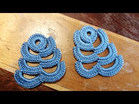 Видео: Простой красивый элемент для Ирландского кружева.