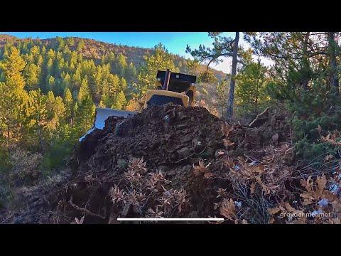 Видео: Бульдозер Caterpillar D7g открывает новый путь на опасных горных склонах #caterpillar #bulldozer
