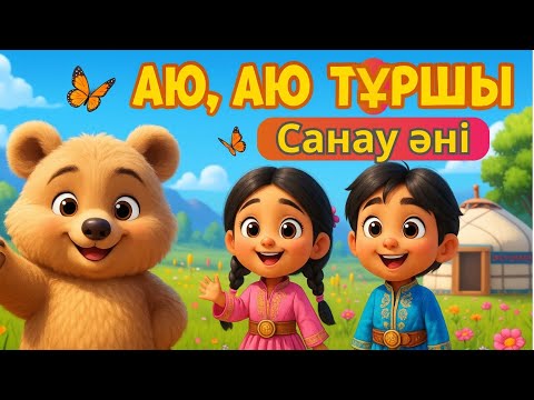 Видео: Аю, аю тұршы | Санау | Аю аю туршы | Қазақша мультфильмдер | казакша мультфильм | Сандарды санау