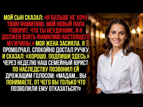 Видео: Мой сын сказал: «Я больше не хочу твою фамилию. Мой новый папа говорит, что ты неудачник, и я должен