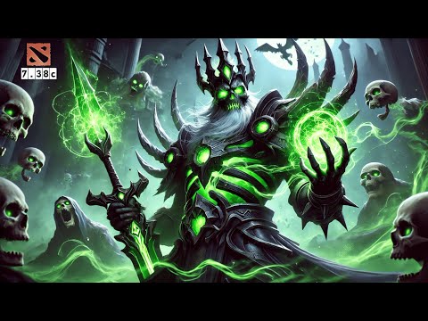Видео: Сплит пушь от Offlane Wraith King Turbo Dota 7.38c