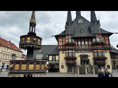 Видео: Прогулка по старинным улицам города Wernigerode 💐Цветочный магазин 💐