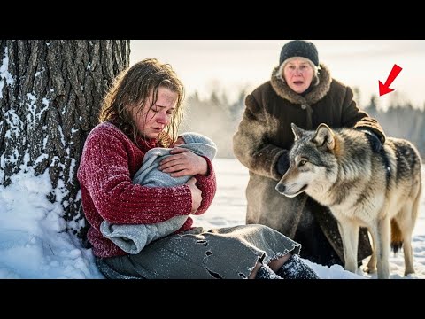 Видео: Старушка нашла двух детей в снегу — поступок волка растопил все сердца
