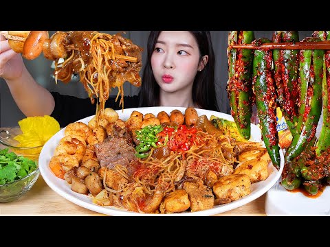 Видео: ASMR MUKBANG | Острый сухой горячий горшок (Ма Ла Сян Го) ❤️‍🔥 Острый чили кимчи, Говяжьи кишки