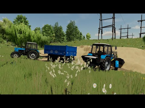 Видео: Farming Simulator 22 /продажа песка на мтз 82.1/с.Суворовское