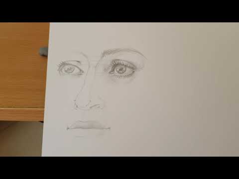 Видео: Как се рисува око и лице - част 3