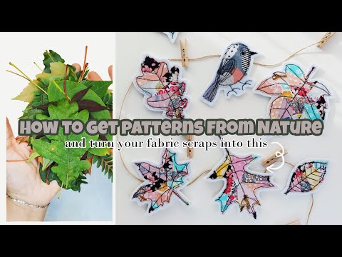 Видео: Как получить образцы из природы и превратить лоскуты ткани в красивый баннер