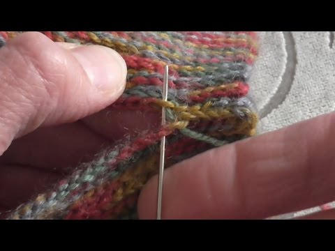 Видео: Как сшить резинку 1х1 связанную крючком How to Sewing the Slip Stitch Crochet Rib