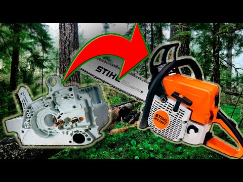 Видео: Замена корпуса бензопилы Stihl MS 250. Бывает и такое.