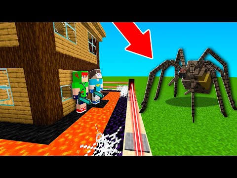 Видео: МУТАЦИОННЫЙ ПАУК VS 100% БЕЗОПАСНЫЙ ДОМ В MINECRAFT!!