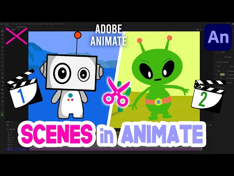 Видео: Работа со сценами в Adobe Animate CC | Простой урок
