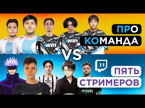 Видео: ПЯТЬ СТРИМЕРОВ vs ПЯТЬ PRO-ИГРОКОВ