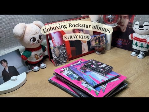 Видео: распаковка/обзор сета альбомов rockstar stray kids | unboxing rockstars set albums stray kids ★
