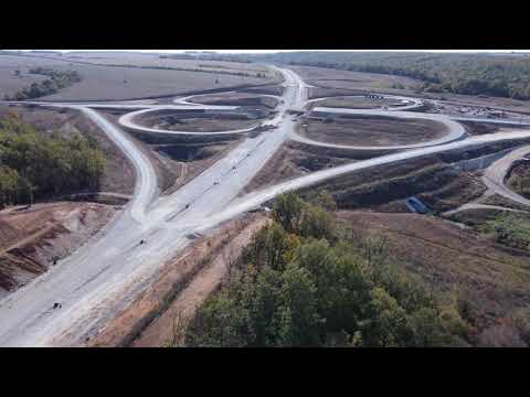 Видео: Дрон проверява разклона за Ловеч 26.10.2024 (The construction of Hemus motorway ep. 12)