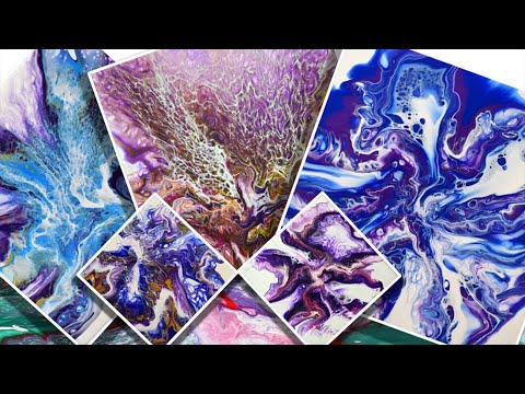 Видео: Восемь экспериментов с техникой Блум.  Как избежать появление трещин на холсте