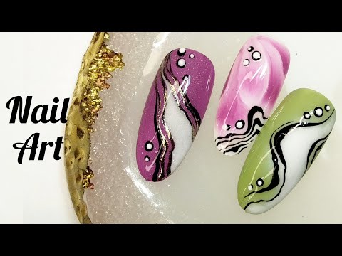 Видео: Простой и быстрый дизайн ногтей. Три идеи стильного маникюра./Simple and quick nail design.