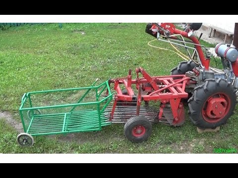 Видео: КОНТЕЙНЕР ДЛЯ УБОРКИ КАРТОШКИ К МОТОБЛОКУ!