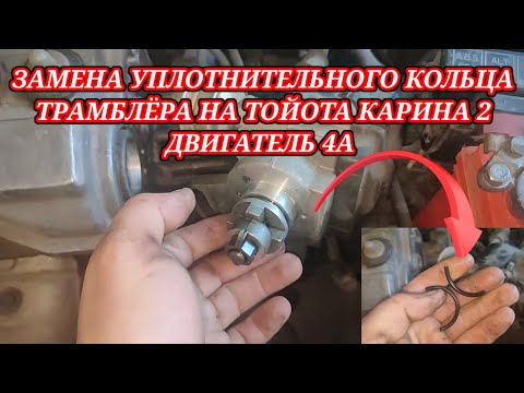 Видео: Замена уплотнителого кольца трамблёра на Тойота Карина 2 двигатель 4af