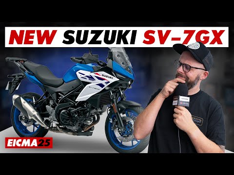Видео: Новый Suzuki SV-7GX 2026 года представлен на выставке EICMA: все, что нужно знать!