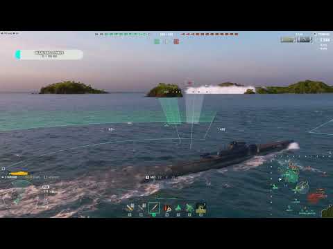 Видео: Подводная лодка Сюркуф. SURCOUF. Очень годный француз! Играем на мастерство, смотр корабля.