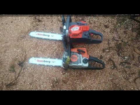 Видео: Бензопила Stihl MS 180 vs Oleo-mac gsh 40