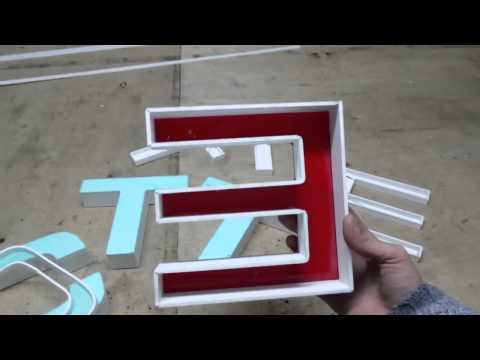 Видео: наружная реклама объемные буквы