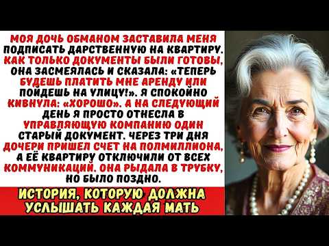 Видео: Дочь заставила меня переписать на неё квартиру и приказала «Теперь плати аренду!». Но она забыла…
