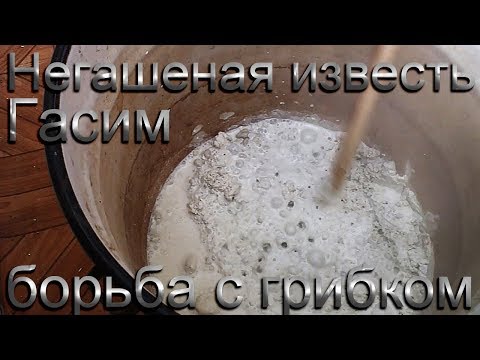 Видео: ☑️ КАК РАЗВОДИТЬ НЕГАШЕНУЮ ИЗВЕСТЬ? БОРЬБА С ГРИБКОМ, ПОБЕЛКА.