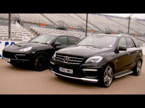 Видео: Cayenne Turbo против ML63 AMG — пятая передача