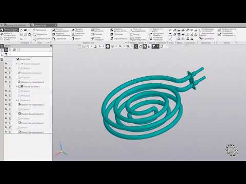 Видео: Нагревательный элемент Компас 3D V18