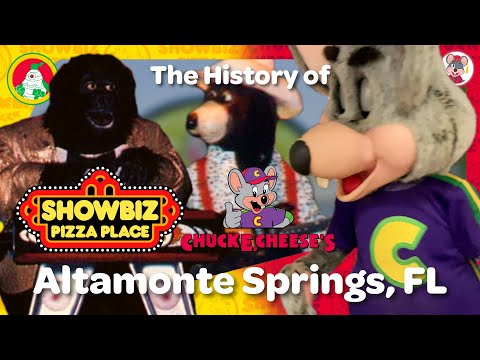 Видео: История ShowBiz Pizza Place и Chuck E. Cheese в Альтамонте-Спрингс, Флорида