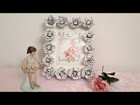 Видео: ЦВЕТЫ ИЗ ЯИЧНЫХ ЛОТКОВ...FLOWERS FROM EGG TRAYS...花个磁碟匣从