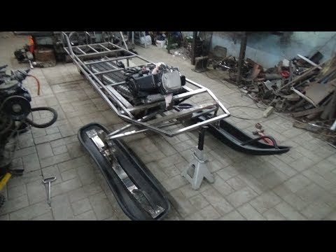 Видео: Самодельный снегоход 02 ,часть №8 рычаги передней подвески.