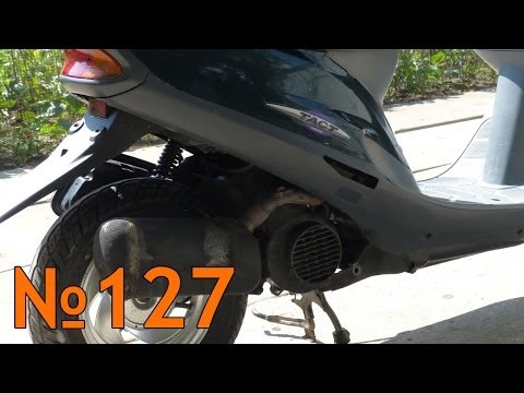 Видео: Установка мотора 90сс на Honda Tact 30