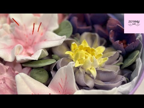 Видео: Квітка із зефіру. Легко і просто 👍❤️