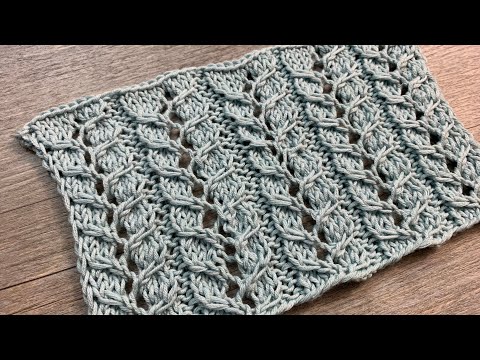 Видео: АЖУРНЫЙ УЗОР СПИЦАМИ "SEDUCTION" / BEAUTIFUL LACE KNITTING PATTERN