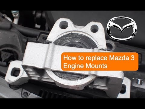 Видео: [HD 1080p] Как заменить опору двигателя Mazda 3 04-13