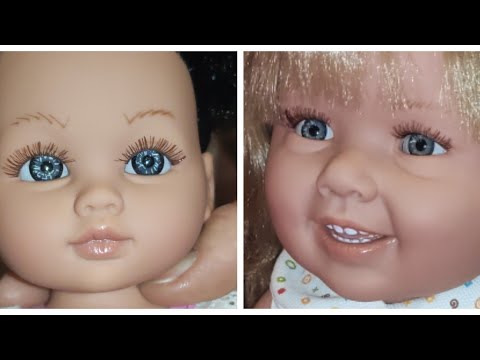 Видео: Прекрасный огромный пупс улыбаха - Кукла Manolo Dolls виниловая Diana 45см, сплошное очарование.