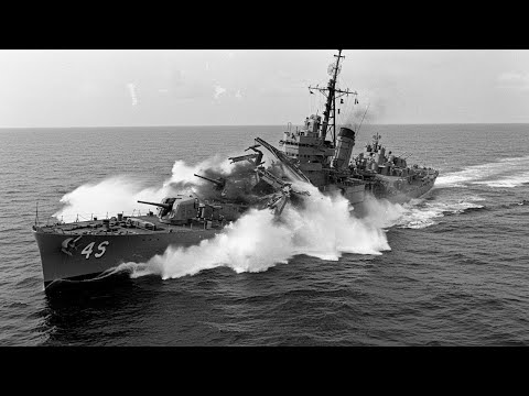 Видео: Япония Никогда Не Ожидала, Что Восьмипушечные Носы A-26 Смогут Разрезать Эсминцы Надвое