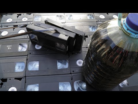 Видео: Нефть из ВИДЕОКАССЕТ (эксперимент №42)