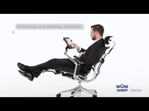 Видео: Обзор офисного кресла Ergohuman Plus кожа. Видеоинстукция по сборке от магазина wowmarket.com.ua