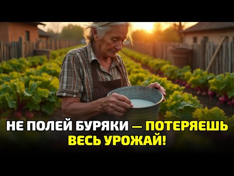 Видео: Не трать деньги на удобрения! Один стакан молока спасёт твои буряки и сделает их как мёд!