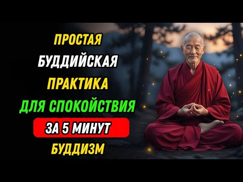Видео: Простая буддийская практика, которая поможет обрести спокойствие всего за 5 минут