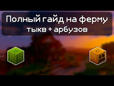 Видео: Гайд на постройку фермы арбузов и тыкв (Hypixel Skyblock)