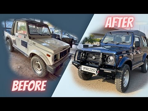 Видео: Реставрация MARUTI GYPSY с нуля компанией PALMOTORSPORTS I SOFT TOP GYPSY, переделанный в HARDTOP